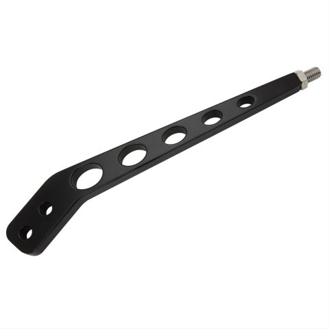 Billet Specialties Outlaw-Style Shift Levers 266115 Shifter Stick, Outlaw Style, Lay Back, Aluminum, Black Anodized, 10 in. Length, Each