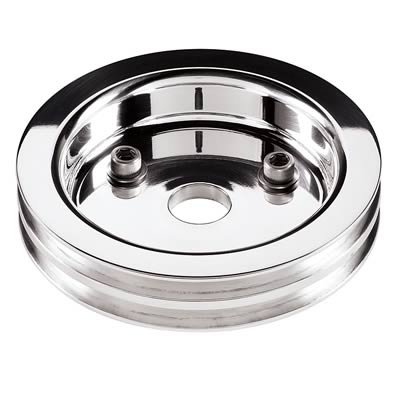 Billet Specialties Crankshaft Pulleys 81220 Crank Pulley, SBC, Short Pump, 2 Groove