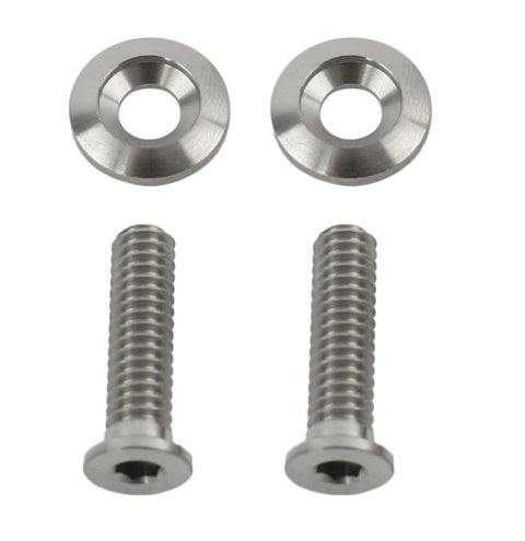 Billet Specialties Pro-Bolts 66130 Fender Bolts, 1/4 in.-20 RH Thread, 11/16 in. Washer Diameter, Stainless Steel, Natural, Pair