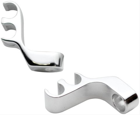 Billet Specialties Plug Wire Separators 69702 Spark Separator, 2 Wire, Valve Cover Vertical Mount, Aluminum, 8.5mm Wires, Pair