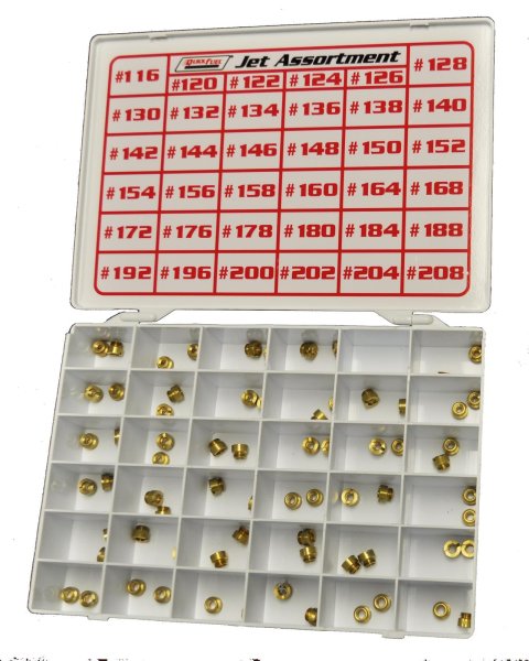 Quick Fuel Alcohol Jet Kits 36-236AQFT Carburetor Assortment, Alcohol, 116-208, 2-Each, 5/16 in.-32 Thread, Kit