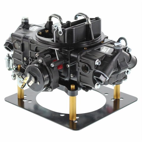 Quick Fuel Black Diamond Marine Series 750 CFM 4-Barrel Carburetor M-750 Carburetor, Q-Series Marine, cfm, Mechanical Secondary, Electric Choke, Satin Black, Dual Inlet, Each