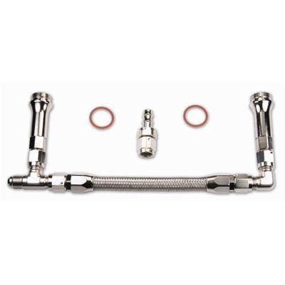 Quick Fuel Carburetor Lines 34-8000SSQFT Line, Braided Stainless Steel, Aluminum, -8 AN Inlet, Q-Series, 4150, -8 AN Inlet, 7/8 in.-20 Thread, Kit