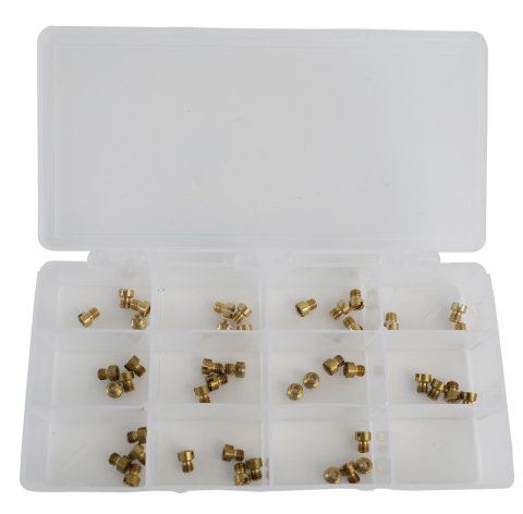 Quick Fuel Air Bleed Assortment Kits 36-75QFT Bleeds, Assortment, Brass, 75-85 Range, Four of Each Size, Clear Plastic Case, Fuel, Kit