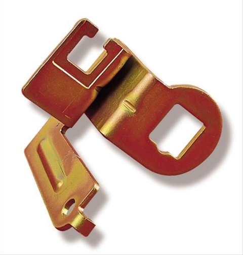Quick Fuel Transmission Kickdown Brackets 49-95QFT Bracket, Steel, Gold Iridited, Carburetor Delivery, 700R4, Each