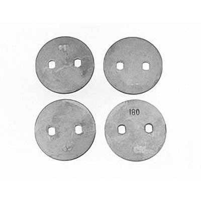 Quick Fuel Carburetor Throttle Plates 9-180QFT Plates, Steel, 1 3/4 in. Diameter, .040 in. Thick, Blank, Set of 4