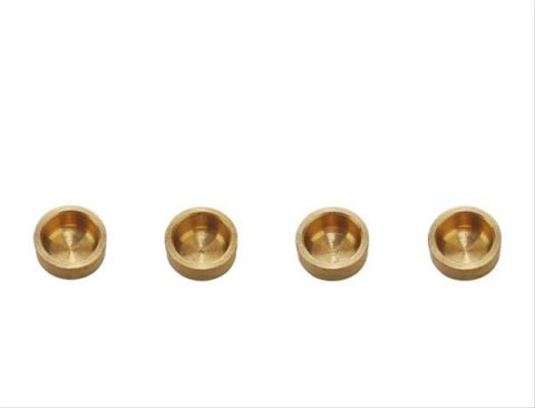 Quick Fuel Carburetor Metering Block Cup Plugs 7-3QFT Plugs, Brass, Natural, Set of 4