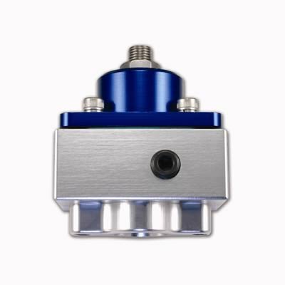 Quick Fuel Pressure Regulators 30-1899QFT Regulator, 4 1/2-9 psi, Aluminum, Blue Anodized, Alcohol, Universal, Each