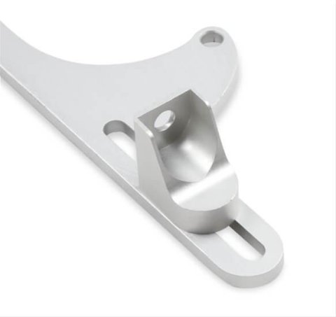 Quick Fuel Billet Aluminum Throttle Cable Brackets 49-132QFT Bracket, Aluminum, Clear Anodized, Holley, 4150/4160, Lokar Cable. Each