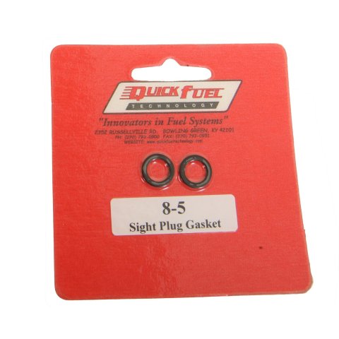 Quick Fuel Carburetor Sight Plug Gaskets 8-5QFT Gaskets, Pair