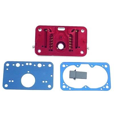 Quick Fuel Billet Metering Blocks 34-10QFT Block, Primary, Aluminum, Red Anodized, 4150 Series Carburetors, Each
