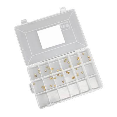Quick Fuel Air Bleed Assortment Kits 36-35QFT Bleeds, Brass, 35-45 Range, Four of Each Size, Fuel, Pair