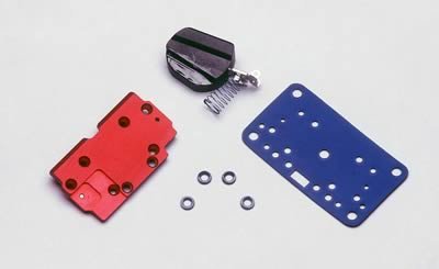 Quick Fuel Billet Secondary Plate Conversion Kits Plates 34-2QFT Metering Block, Conversion, Aluminum, Single Inlet, Side Pivot Carburetor, Holley 4160, Kit