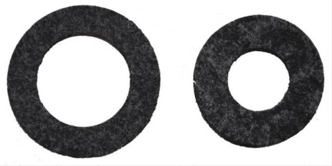 Quick Fuel Needle and Seat Gaskets 8-67QFT Gaskets, Top Bottom, Fiber, Pair