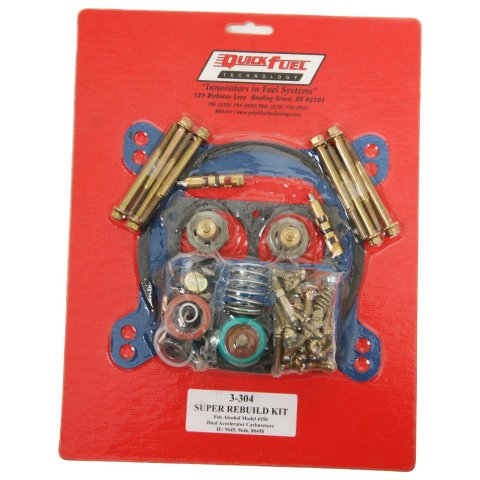 Quick Fuel Super Carburetor Rebuild Kits 3-304QFT Kit, Alcohol, Non-Stick Gaskets, Demon, Holley, Proform, Fuel, 4150 Models