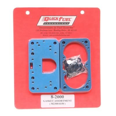 Quick Fuel Jet Change Gasket Kits 8-2000QFT Kit, Fuel, Blue Reusable Fiber, Bowl/Metering Block, Kit