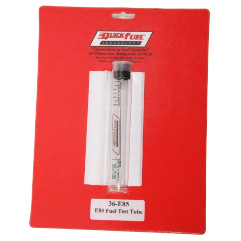 Quick Fuel E85 Testers 36-E85QFT Test Tube, Clear, Glass, Graduated 70-100 Percent, Each