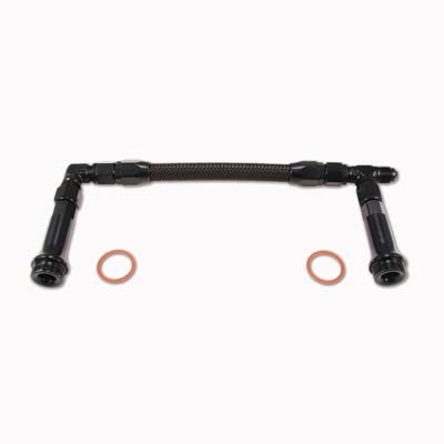 Quick Fuel Carburetor Lines 34-4150-6QFT Line, Braided Stainless Steel, Aluminum, Q-Series, 4150, 4150HP, -6 AN Inlet, 7/8 in.-20 Thread, Kit