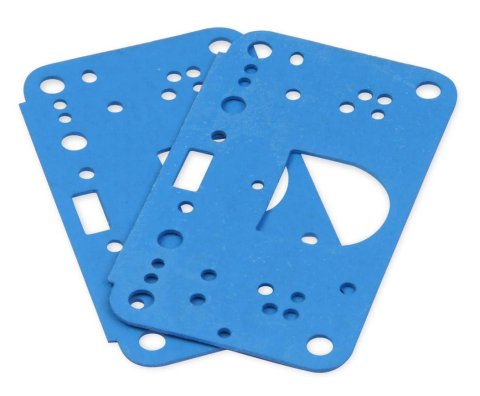 Quick Fuel Carburetor Metering Block Gaskets 8-150QFT Gasket, 3 Circuit, Blue, Buna-N, Non-Stick, 4500 Style, Each