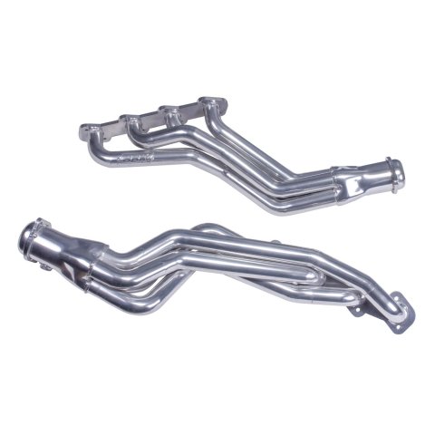 BBK Full-Length Headers 35300 Headers, Long Tube, Steel, 1 5/8 in. Primary Tube Diameter, Polished Silver Ceramic Coated, Ford, 4.6L, 5.4L, Pair