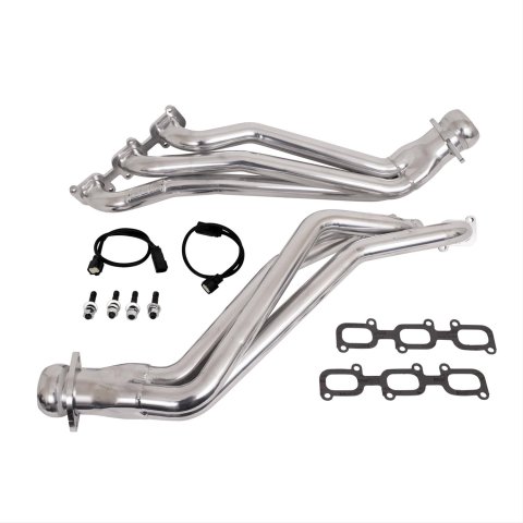 BBK Full-Length Headers 16420 Headers, Long Tube, Steel, Ceramic Coated, Ford, 3.7L, Pair