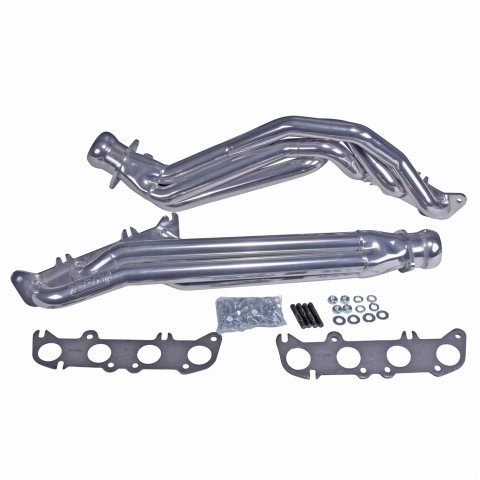 BBK Full-Length Headers 19470 Headers, Long Tube, Steel, Silver Ceramic Coated, Ford, 5.0L, Pair