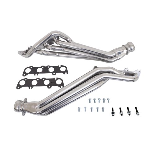 BBK Full-Length Headers 16330 Headers, Long Tube, Steel, Ceramic Coated, Ford, 5.0L, Pair