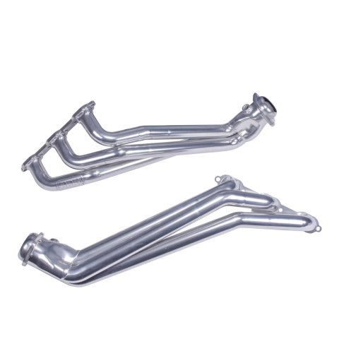 BBK Full-Length Headers 40550 Headers, Long Tube, Steel, Silver Ceramic Coated, Dodge, Chrysler, V6, Pair