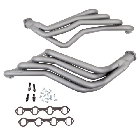 BBK Full-Length Headers 1594 Headers, Long Tube, Steel, Titanium Ceramic Coated, Ford, 5.0L, Pair