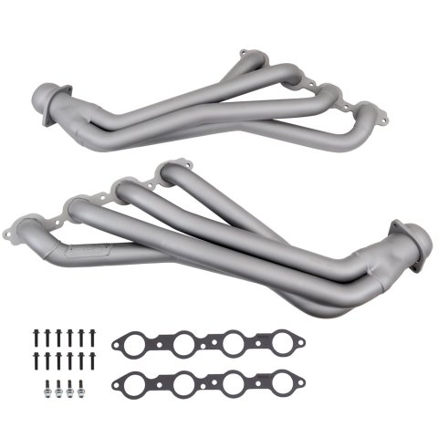 BBK Full-Length Headers 4044 Headers, Long Tube, Steel, Titanium Ceramic Finish, Chevy, 6.2L, Pair