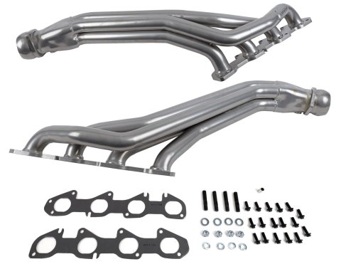 BBK Full-Length Headers 40460 Headers, Long Tube, Steel, Polished Ceramic Coated, Chrysler, Dodge, Pair