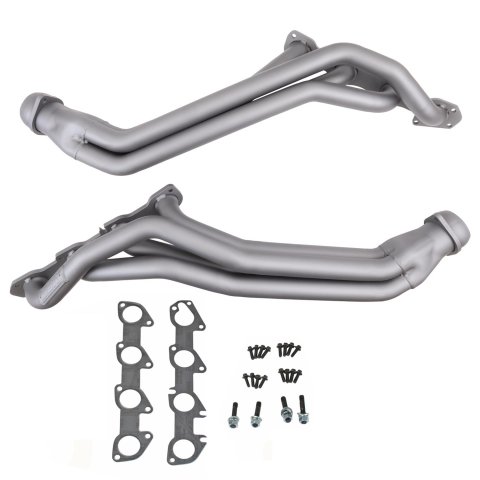BBK Full-Length Headers 4046 Headers, Long Tube, Steel, Titanium Ceramic, Chrysler, Dodge, Pair