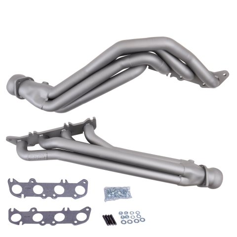 BBK Full-Length Headers 1947 Headers, Long Tube, Steel, Titanium Ceramic Coated, 1 3/4 in. Primary Tube O.D., Ford, 5.0L, Pair