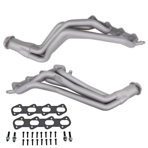 BBK Full-Length Headers 1532 Headers, Long Tube, Steel, Titanium Ceramic, Ford, 4.6L, DOHC, Pair