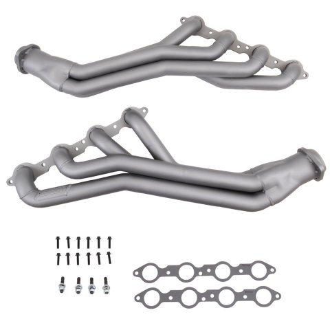 BBK Full-Length Headers 1694 Headers, Long Tube, Steel, Titanium Ceramic, Chevy, Pontiac, Chevy, Small Block, LS1, Pair