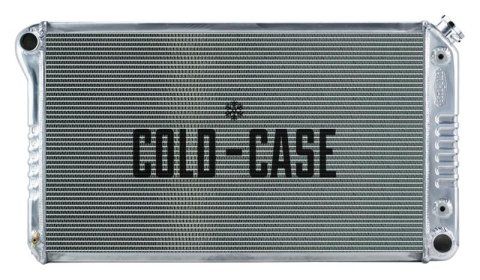 Cold Case Performance Aluminum Radiators GMA42A Radiator, Performance, Aluminum, Polished, Crossflow, 2 Row, Transmission Cooler, Pontiac, GTO, Each