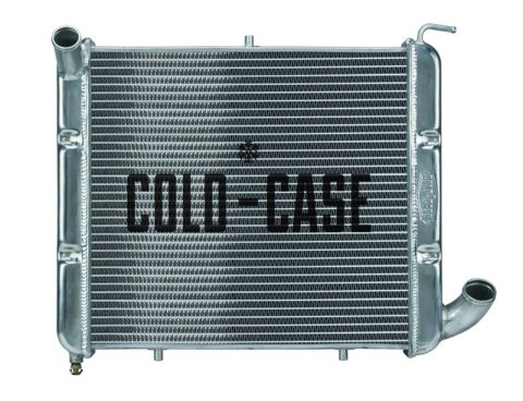 Cold Case Performance Aluminum Radiators for 1965-1968 CORVETTE - CHV712A Radiator, Performance, Aluminum, Polished, Crossflow, 2 Row, Chevy, Corvette, Small Block, Each