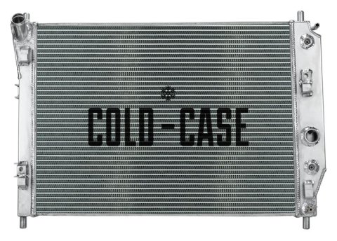 Cold Case Performance Aluminum Radiators for 2005-2013 CORVETTE - CHV722A Radiator, Performance, Crossflow, Aluminum, Polished, 2-row, Transmission Cooler, Chevrolet, 6.0L LS, 6.2L LS, 7.0L LS, Each