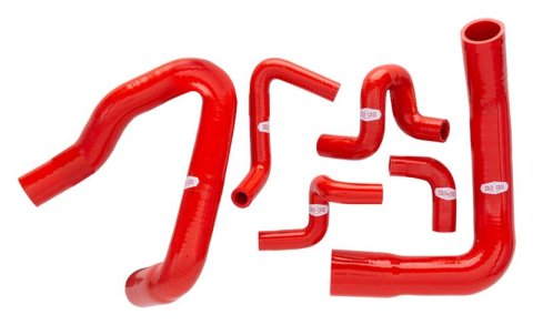 Cold Case Radiators Hoses, Radiator HFOR05R 86-93 Mustang GT Hose Kit Red