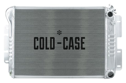 Cold Case Performance Aluminum Radiators for 1967-1969 CAMARO, FIREBIRD - CHC547A Radiator, Performance, Aluminum, Polished, Crossflow, 2 Row, Chevy, Pontiac, LS Swap, Each
