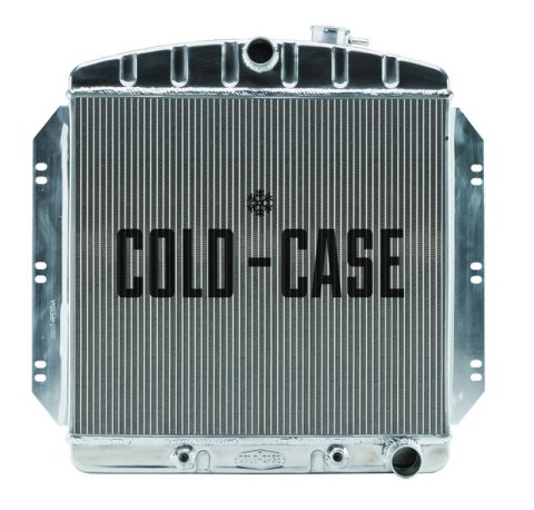 Cold Case Performance Aluminum Radiators GMT554A Radiator, Performance, Aluminum, Polished, Crossflow, 2 Row, Transmission Cooler, Chevy, GMC, Truck, Each