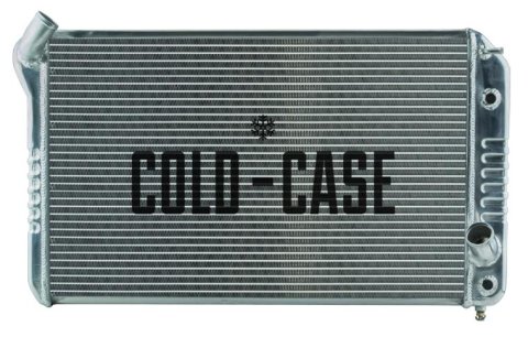 Cold Case Performance Aluminum Radiators CHV714A-1 Radiator, Performance, Aluminum, Polished, Crossflow, 2 Row, Transmission Cooler, Chevy, Corvette, Big Block, Each
