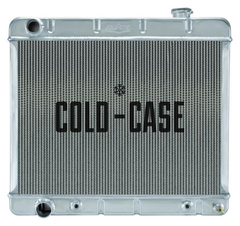 Cold Case Performance Aluminum Radiators CHD923A Radiator, Performance, Aluminum, Polished, Downflow, 2 Row, Transmission Cooler, Cadillac, Each