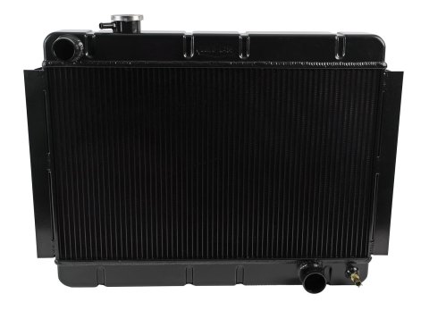 Cold Case Night Rider Series Performance Aluminum Radiators CHE542B Radiator, Performance, Aluminum, Black, Downflow, 2-Row, Chevy, Each