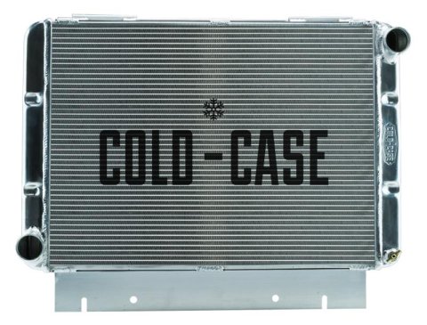 Cold Case Performance Aluminum Radiators for 1960-1963 GALAXIE - FOG580 Radiator, Performance, Aluminum, Polished, Crossflow, 2 Row, Ford, Each