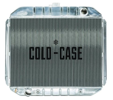 Cold Case Performance Aluminum Radiators for 1978-1979 BRONCO, 1966-1977 F-100, 1975-1977 F-150 - FOT575A Radiator, Performance, Aluminum, Polished, Downflow, 2 Row, Transmission Cooler, Ford, Bronco, Each