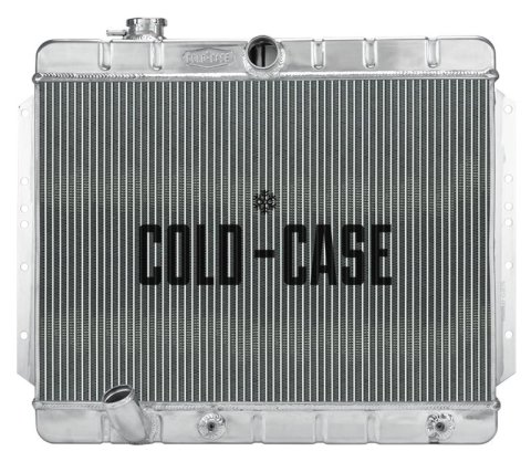 Cold Case Performance Aluminum Radiators CHD920A Radiator, Performance, Aluminum, Polished, Downflow, 2 Row, Cadillac, Each