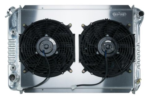 Cold Case Performance Aluminum Radiators for 1987-1993 MUSTANG - LMM570A-1K Radiator, Aluminum, Crossflow, Fans, Auto, Ford, Kit