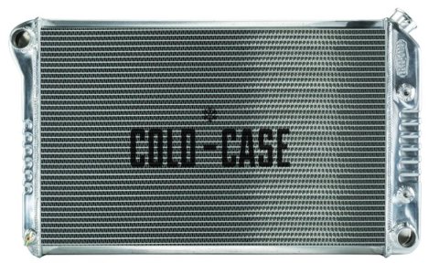 Cold Case Performance Aluminum Radiators GMG544A Radiator, Performance, Aluminum, Polished, Crossflow, 2 Row, Transmission Cooler, GM, G-body, Each
