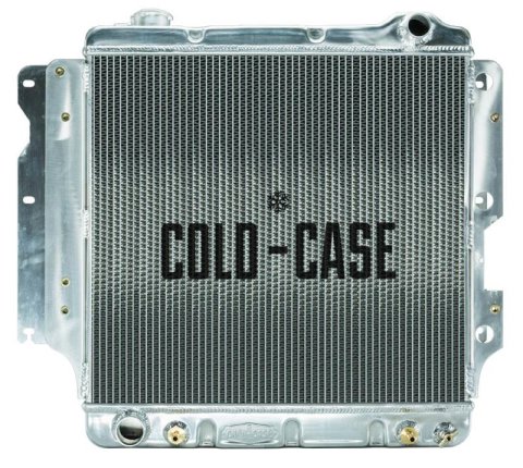 Cold Case Performance Aluminum Radiators for 1987-2006 WRANGLER - MOJ991A Radiator, Performance, Aluminum, Polished, Downflow, 2 Row, Transmission Cooler, Jeep, Wrangler, Each